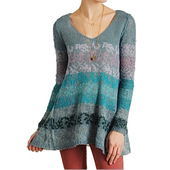𝅺FREE People Candlelight Tunic Sweater Size XS - Picture 1 of 12